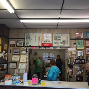 customers at the counter