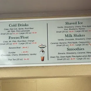 Menu March 2024