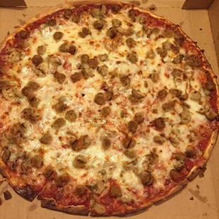 Mushroom and Italian sausage