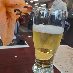 Beer after the foam settled