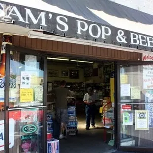 the front of the store