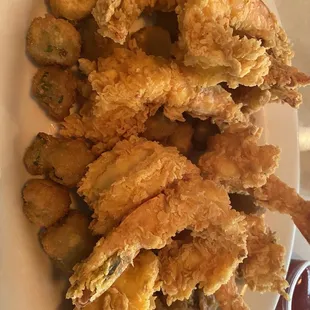 Fried Shrimp &amp; Fried Okra