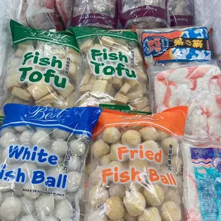 Different fish balls