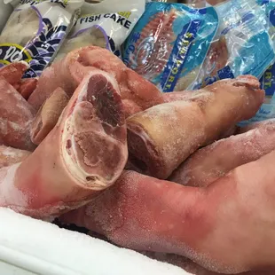 Frozen pig feet