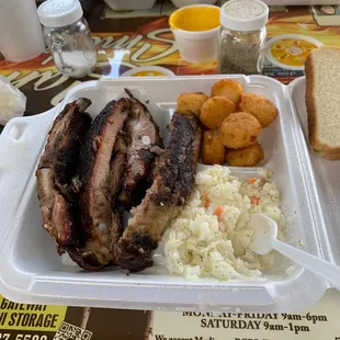 Sam's Smokehouse in Fayetteville was highly recommended and was definitely not a disappointment! More food than able to eat and great food