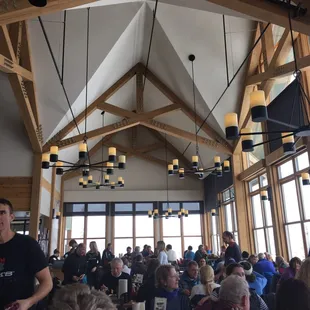 This is the restaurant it looks out to gorgeous view across the mountains