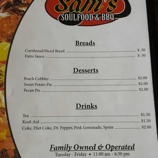 Breads, desserts and drinks. #menu