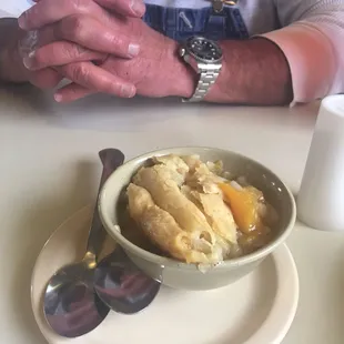 Peach cobbler