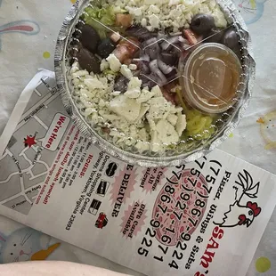 a salad in a bowl