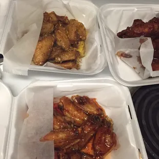 a variety of food items