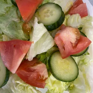 Vegetarian salad can add meat for meat lovers too!!!