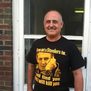 My friend Sam! Yummy food!