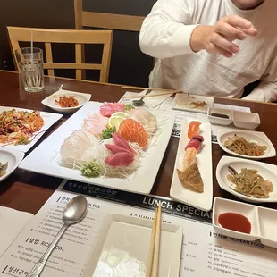 food, sashimi, sushi, sushi and sashimi