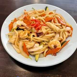 Seafood Yakiudon