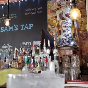 a bartender at a bar