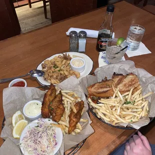 Fish &amp; chips and Philly cheesesteak