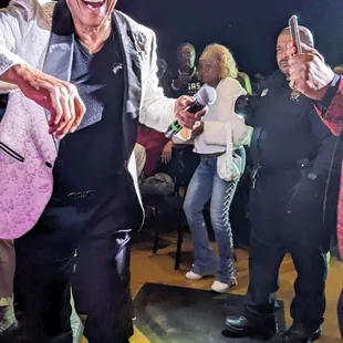 Jeffrey Osborne working the audience.