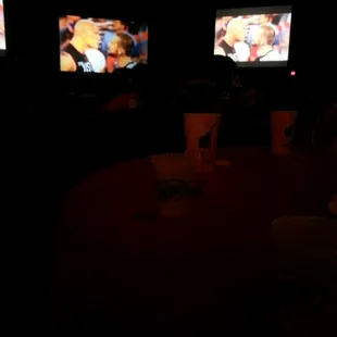 When I saw the Rock and C. M. Punk at a WWE viewing party in 2013.