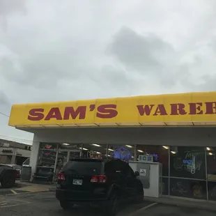 the front of the store