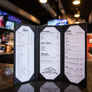 Beverage Menu