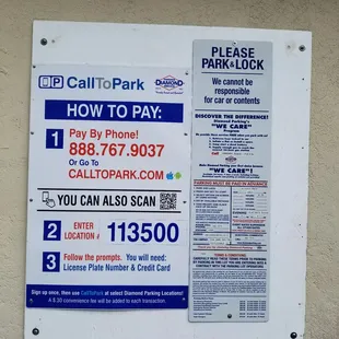 Parking rates