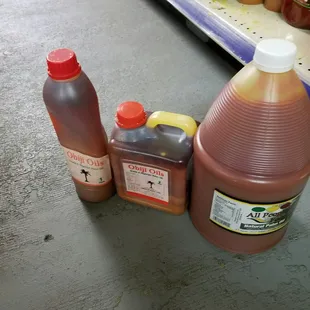 a variety of condiments