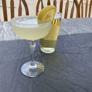 Lemon drop and lager to start the weekend right