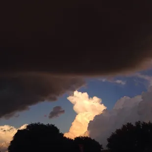 The clouds are fighting...