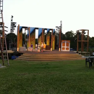 Cyrano set being built
