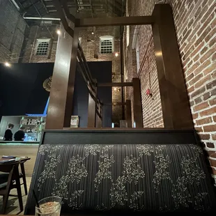 I adore high ceilings and brick walls