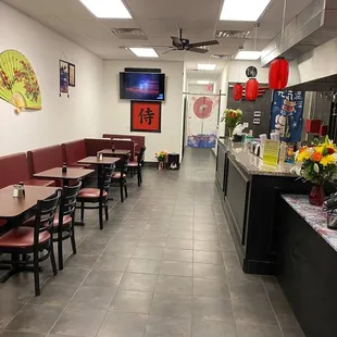 sushi and sashimi, interior