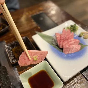 A5 Wagyu sashimi