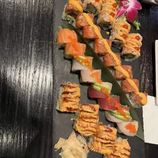 sashimi, sushi and sashimi, sushi, food