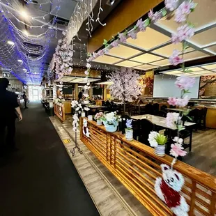 interior, sushi and sashimi