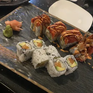 sushi and sashimi, food, sashimi, sushi