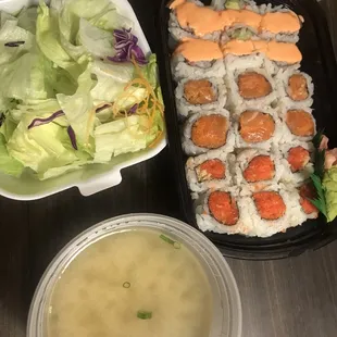 Spicy Maki Combo Dinner ($20.50)