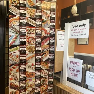 Inside Menu - To Go Only (Feb 2022) Call ahead for order.