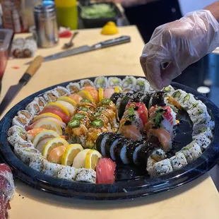 Sushi platter