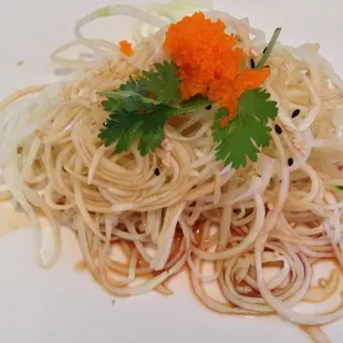 Cucumber noodle salad