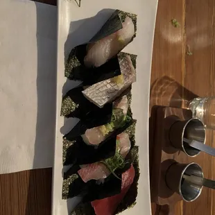 sushi, sashimi, sushi and sashimi, food