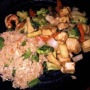Tofu and veg fried rice