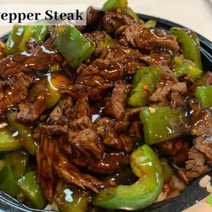 The Spicy Pepper Steak bowl