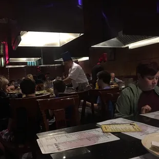 sushi and sashimi, interior