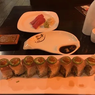 Ya ya roll and tuna nigiri