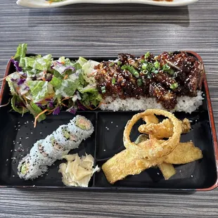 Chicken cutlet bento!