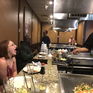 Catching rice