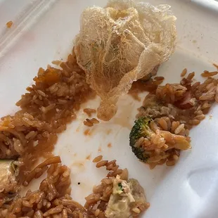 rice and broccoli
