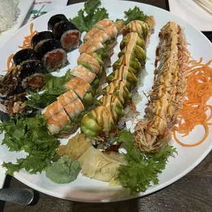 Pink Panther Roll, Kani Lover Roll, etc