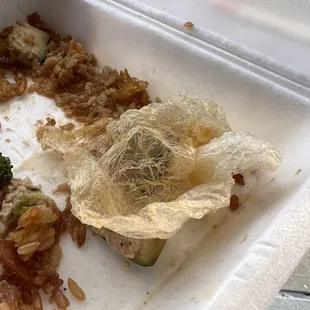 SARAN WRAP!!!!! DO NOT EAT HERE
