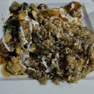 Lunch Chicken &amp; Shrimp Hibachi! Always Good tasting and Fresh!